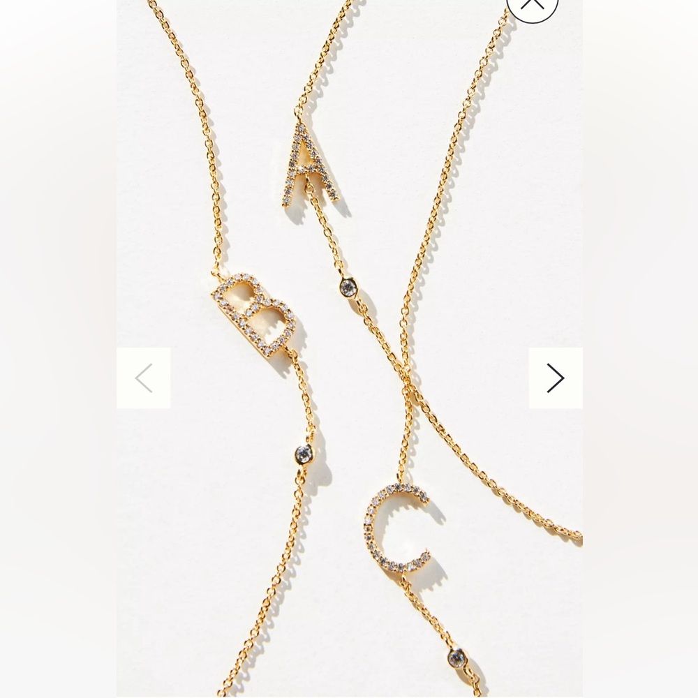 Delicate Monogram Necklace by Anthropologie - Letter S